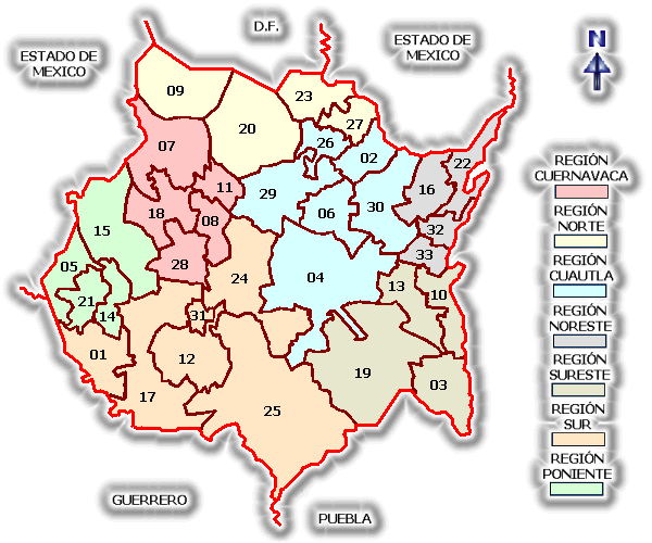 Estado de Morelos LOCALIZACIÓN, CLIMAS Y REGIONES...