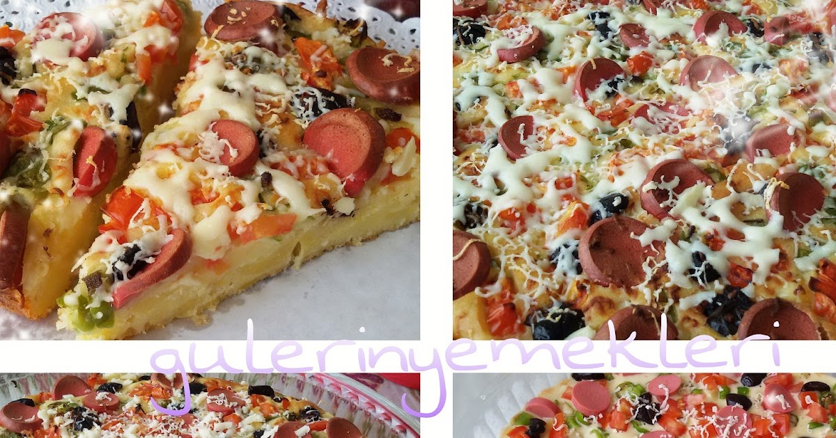 GÜLERİN YEMEKLERİ Patatesli pizza tarifi