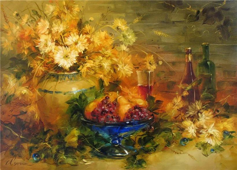 Анна Хомчик 1976 | Ukrainian Still life painter | The sweet moments