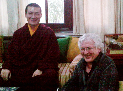 Lama Jampa Thaye with His Holiness Karmapa