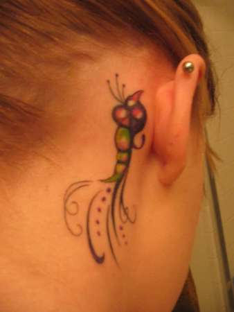 1990tattoos Small Tattoos On Ear Behind