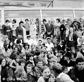 The Beatles filming Magical Mystery Tour