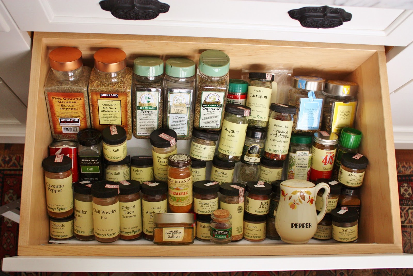 Cabinet organizers for kitchen Spice Drawers Kitchen Cabinets