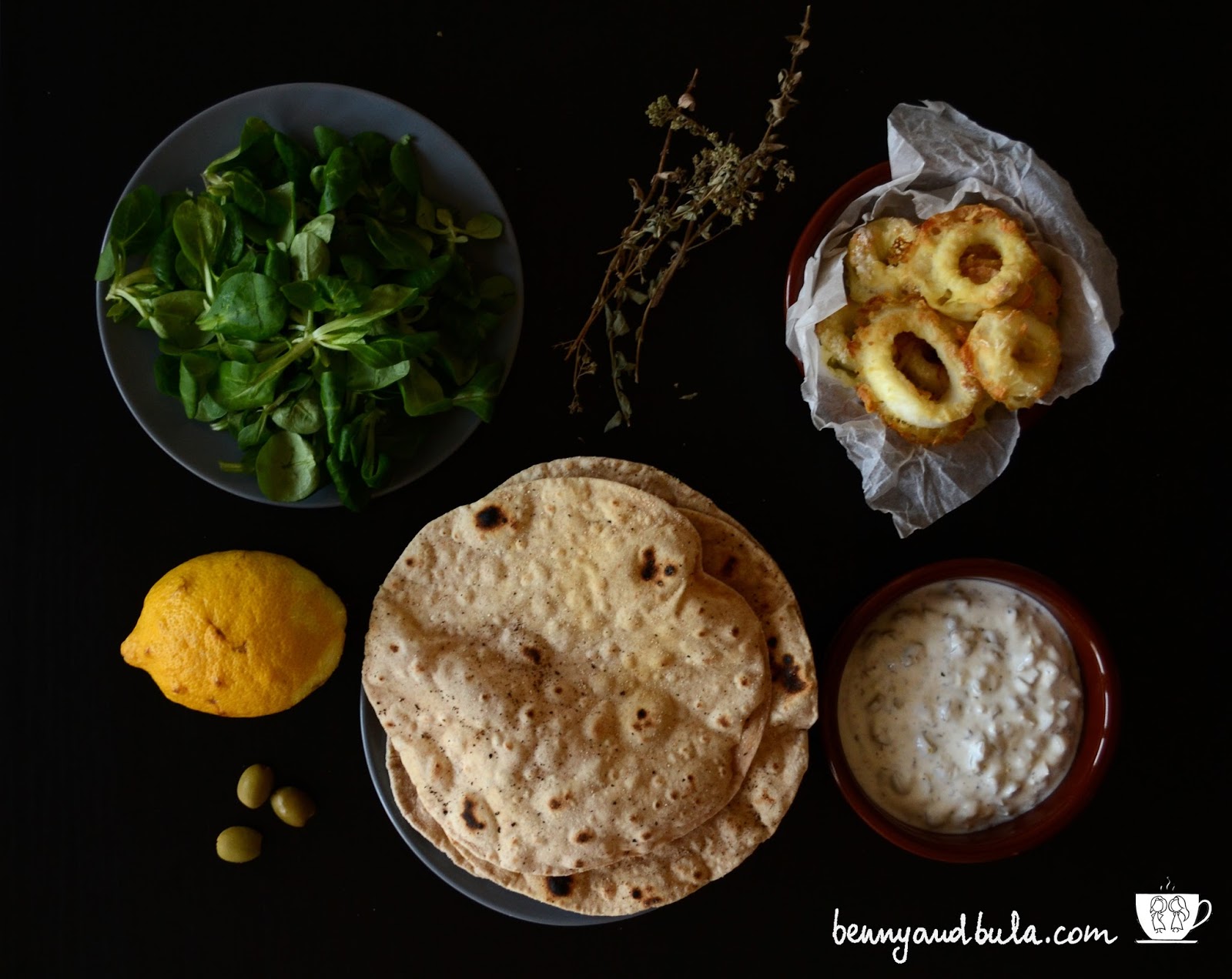 ricetta veloce light calamari con salsa allo yougurt/quick recipe squid, youghurt dressing
