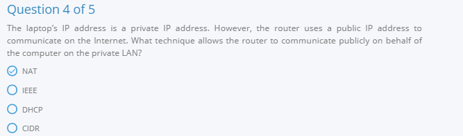 CS: Lab 8-3: Practice Mode: Work with IP Addresses and Subnets