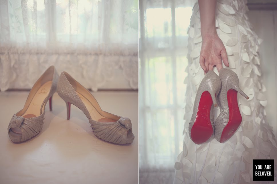 Chasing Rainbows Kissing Frogs: Christian Louboutin Wedding Shoes