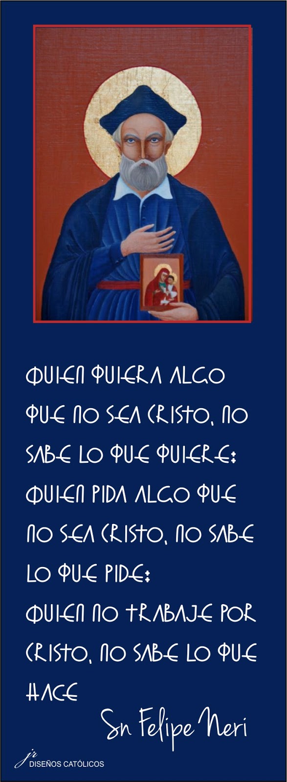 TARJETAS Y ORACIONES CATOLICAS SAN FELIPE NERI