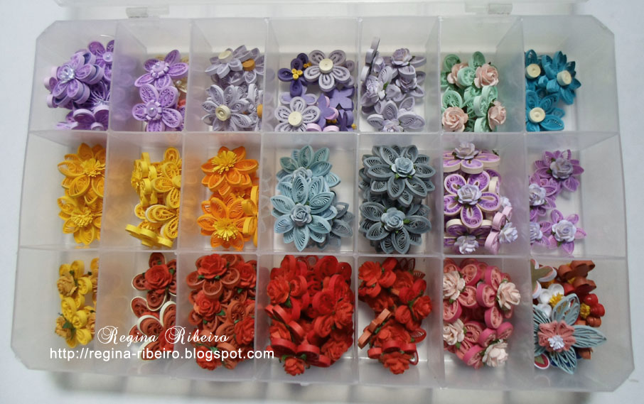 Feito à mão por Regina Flores em quilling