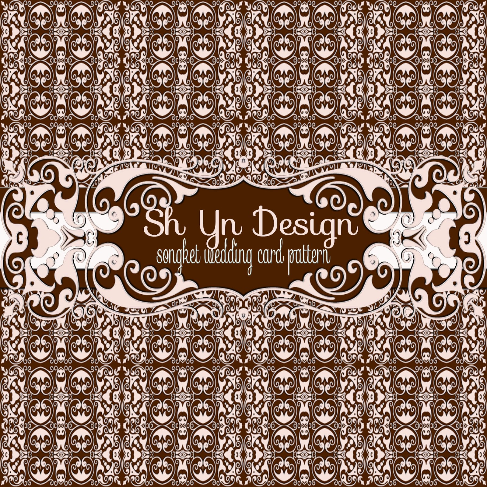 sh yn design songket wedding card pattern white wedding card pattern