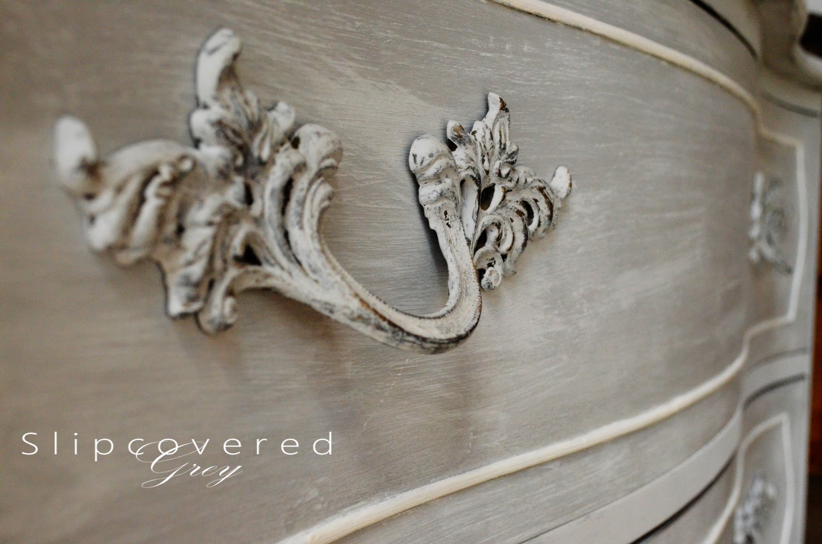 Craigslist Slipcovered Grey