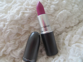 MAC, Lipstick, 2013, Swatch, Matte, Flat Out Fabulous, New, Review, Blogger, Girl, Pink, Purple