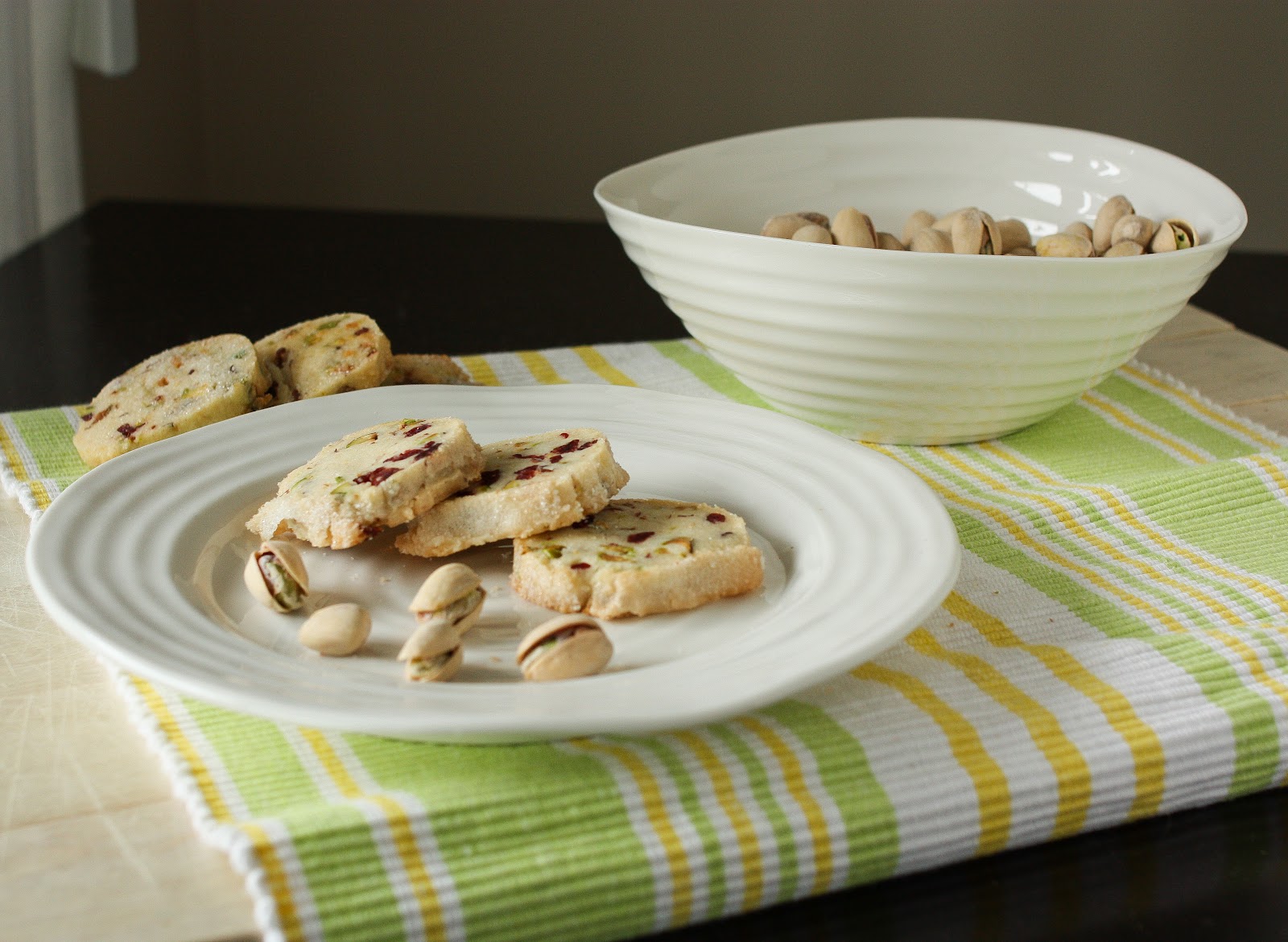 Joie Patisserie Pistachio Cranberry Icebox Cookies for SRC!
