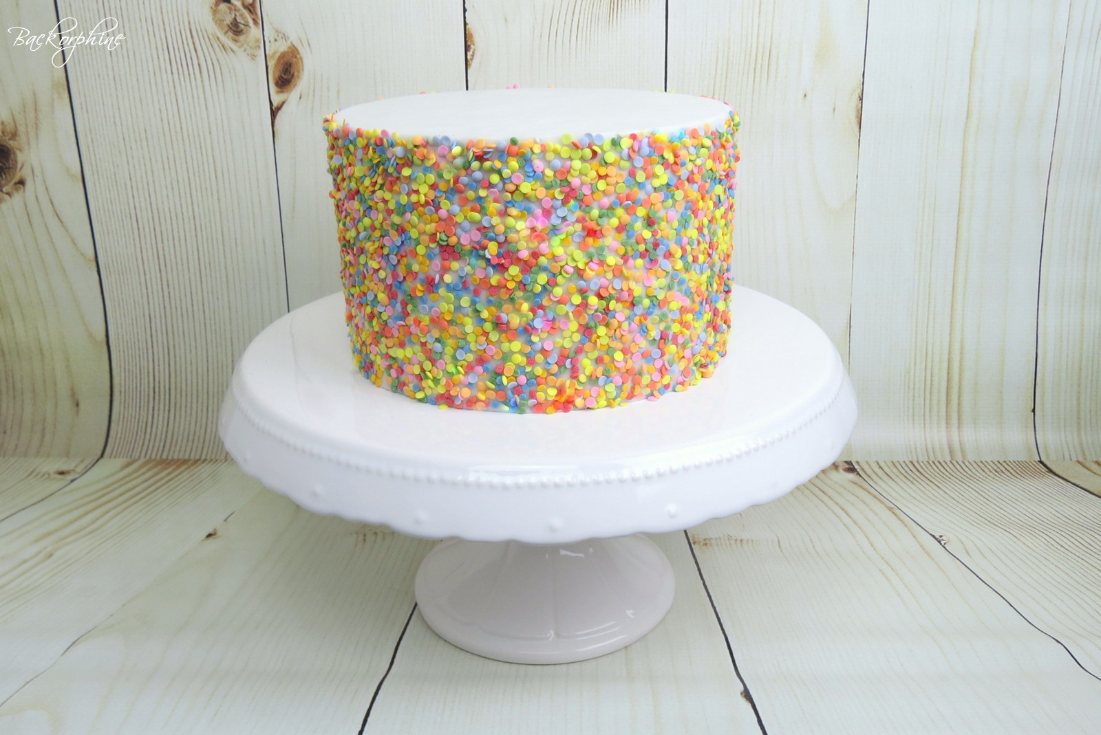 Backorphine TUTORIAL Confetti Cake Sprinkles Cake Sequin Cake