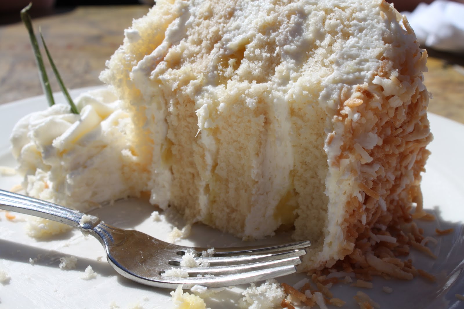 Clutzy Cooking Tommy Bahama's Pina Colada Cake Evidence that Tommy