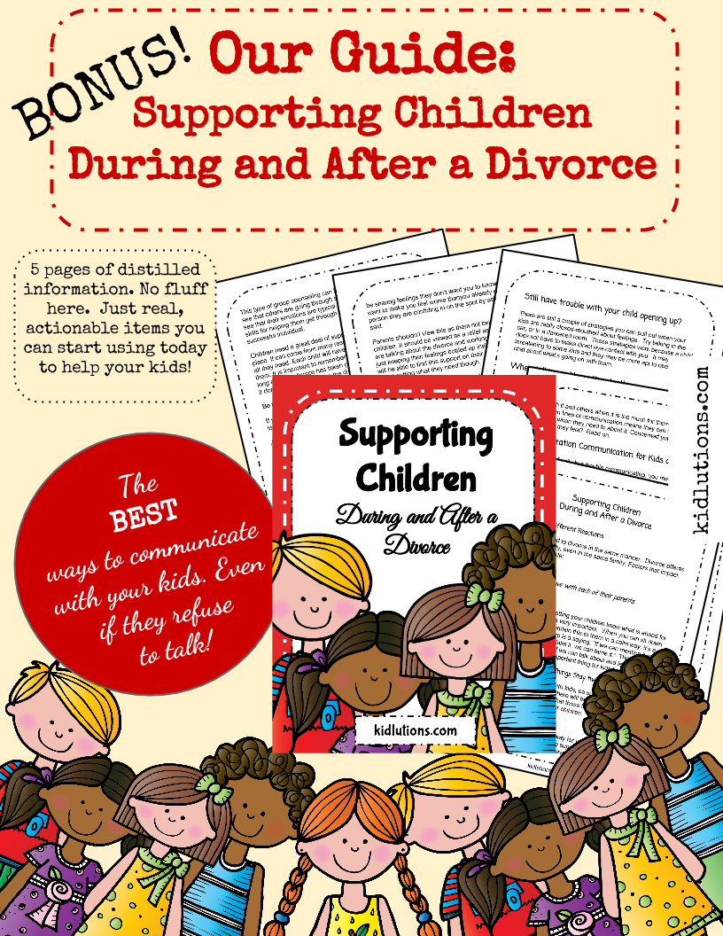 What are some ways children can cope with divorce?