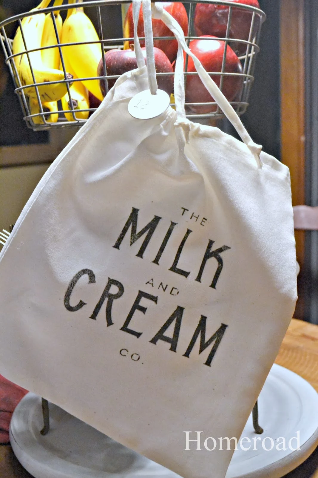 milk and cream cotton bag and printable www.homeroad.net