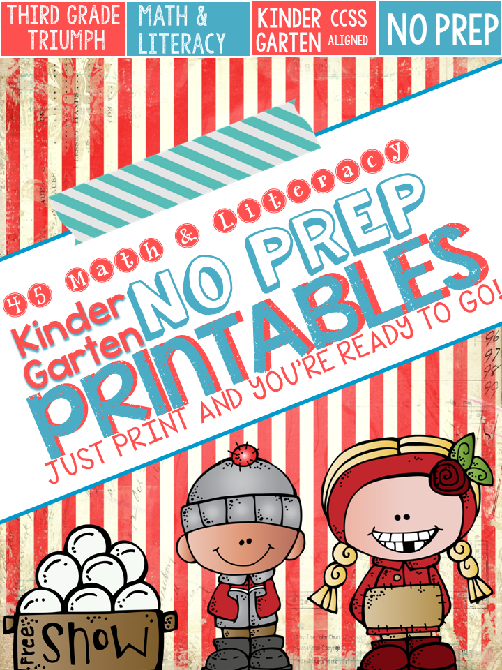 The Best of Teacher Entrepreneurs: "K-3rd Grade Winter Themed No Prep ...