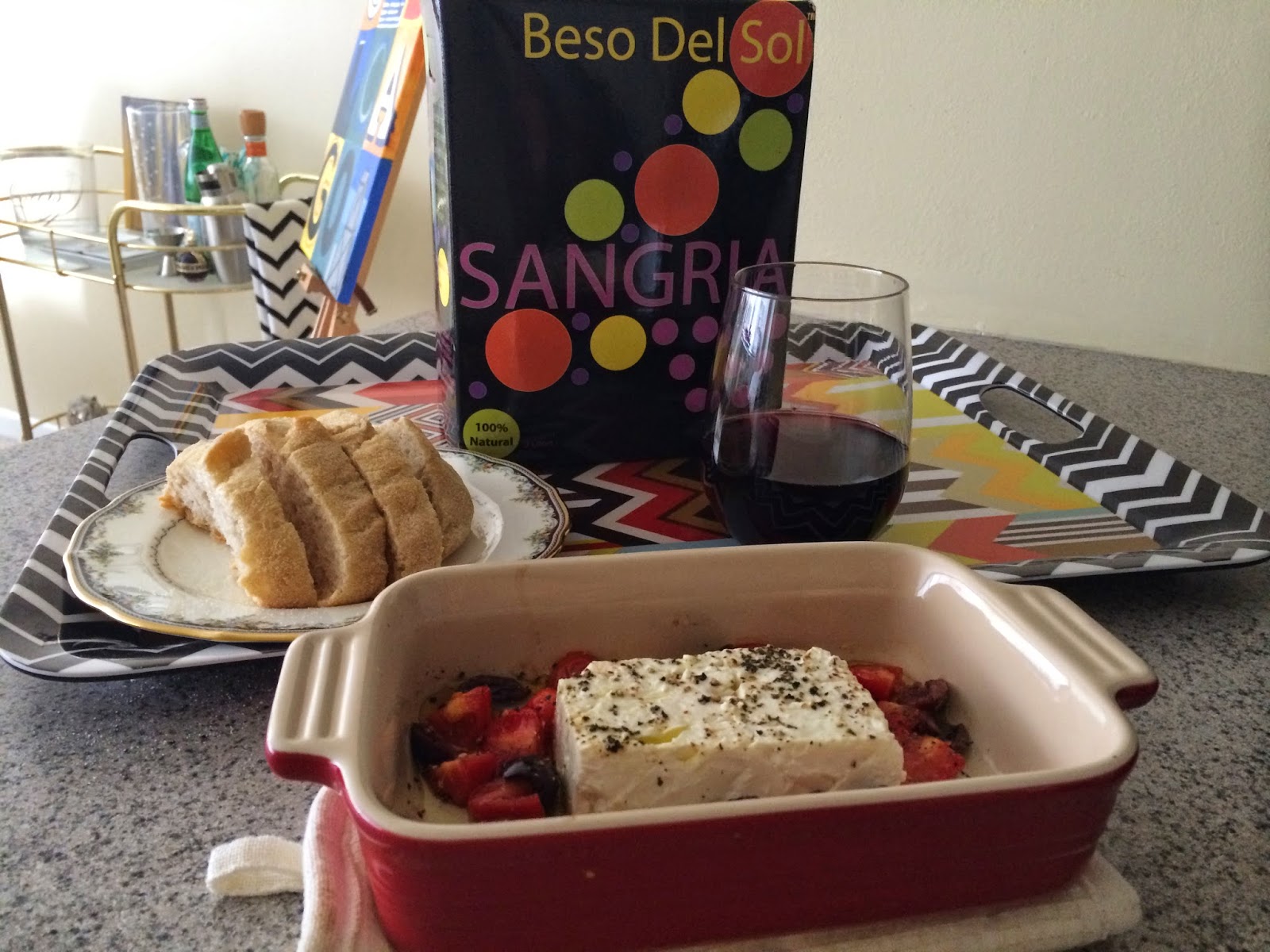 Baked Feta - Tasty Tuesday - Beso Del Sol Sangria