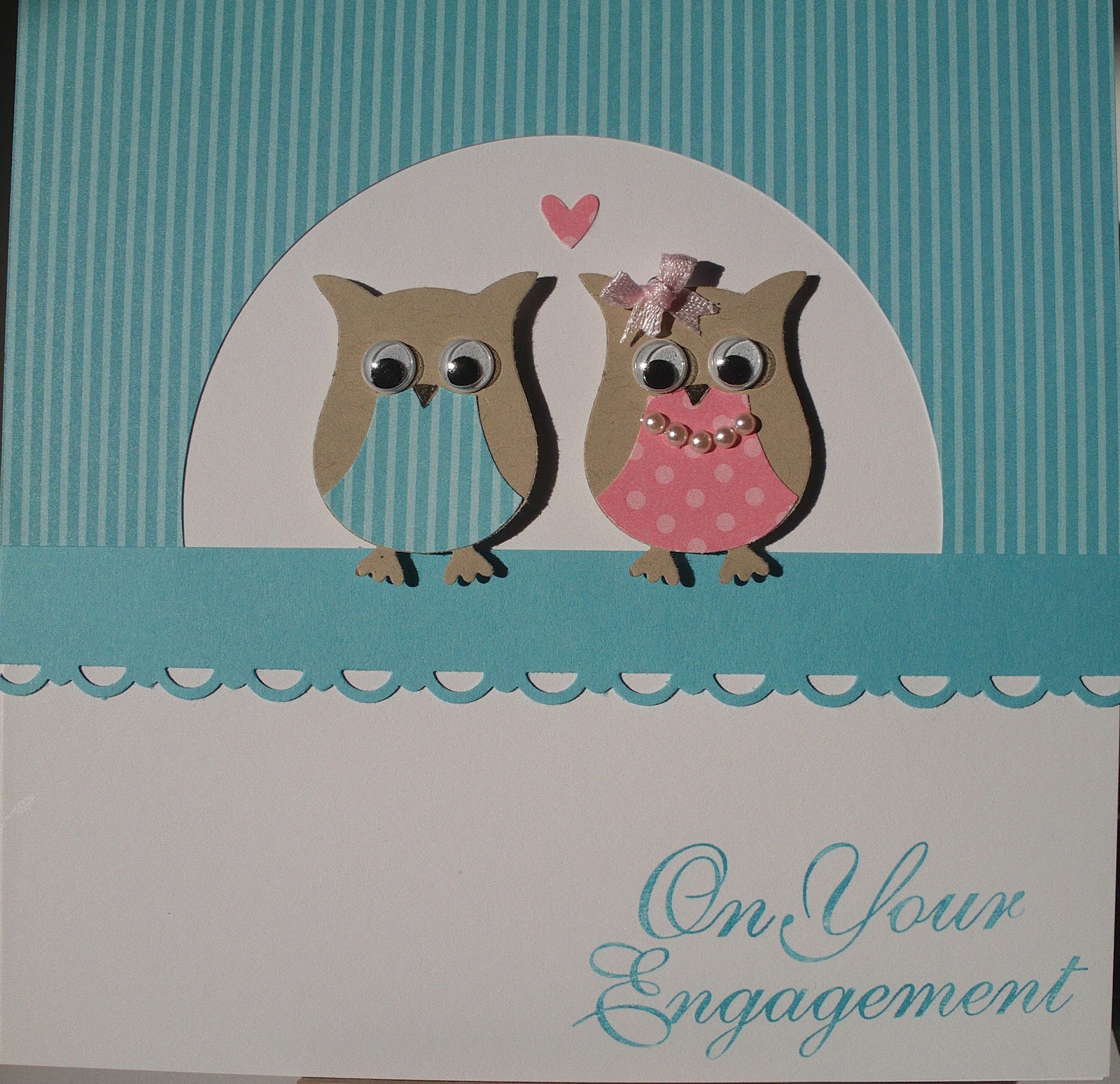 cards 'n' crafts Stampin Up Engagement card