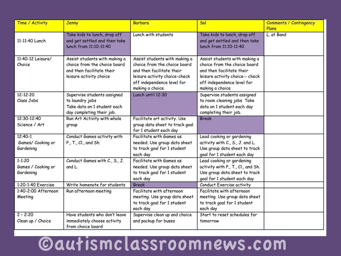 Search Results For Special Education Lesson Plan Template Calendar 2015 Special Education Classroom Schedule Template