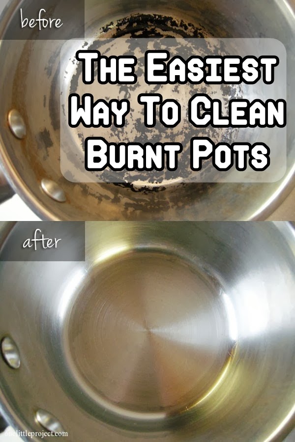 The Easiest Way To Clean Burnt Pots DIY Craft Projects