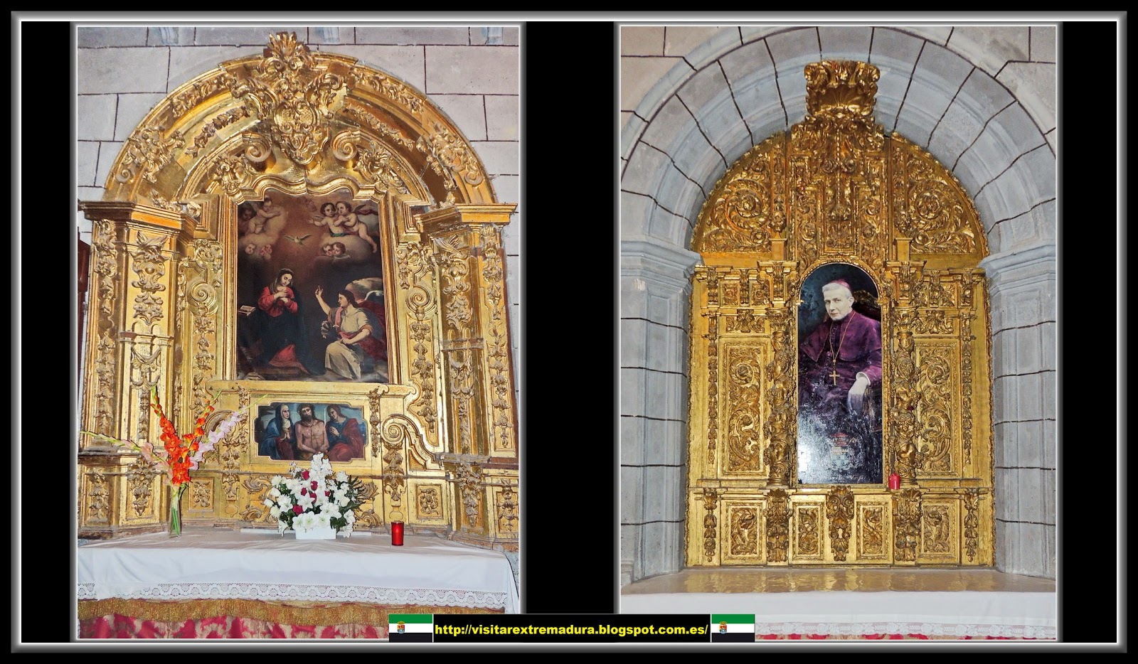 Coria. Catedral. Lienzo de la Anunciación y el Beato Spínola.
