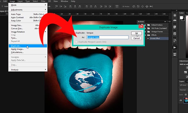 how to record droste effect action in photoshop designeasy