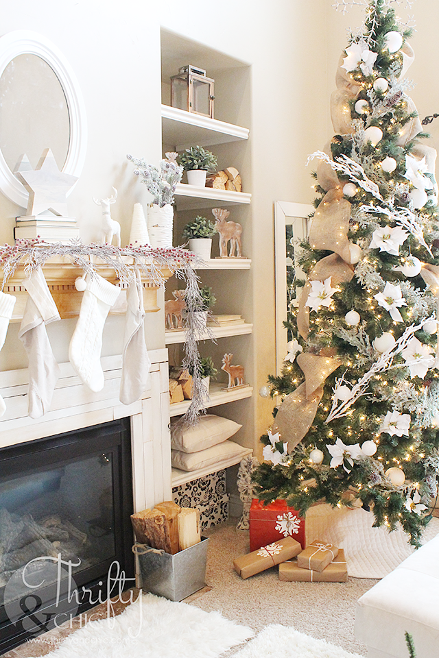 Great Christmas decor and decorating ideas from Thrifty and Chic's Christmas home tour