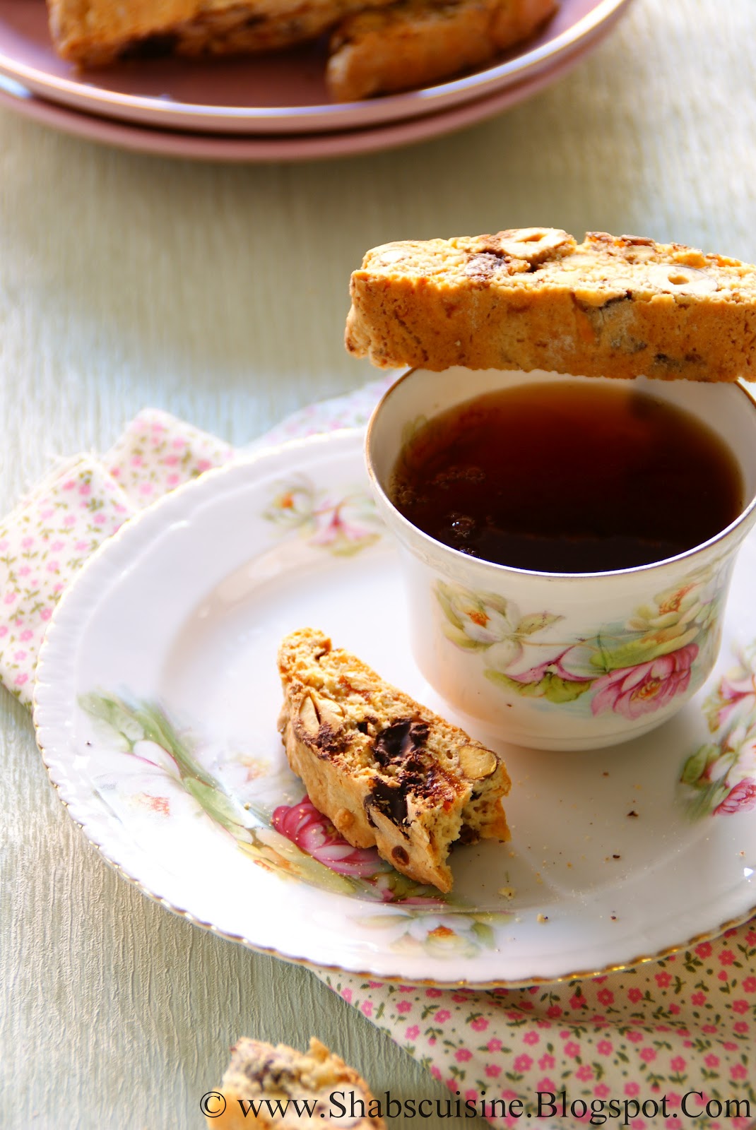 Shab's Cuisine Chocolate, Fruit and Nut Biscotti