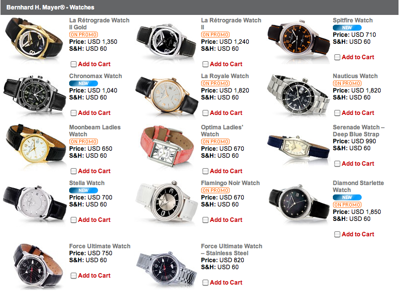 Bernhard mayer price clearance