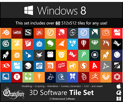 Windows 8 Modern UI Custom Tile Set