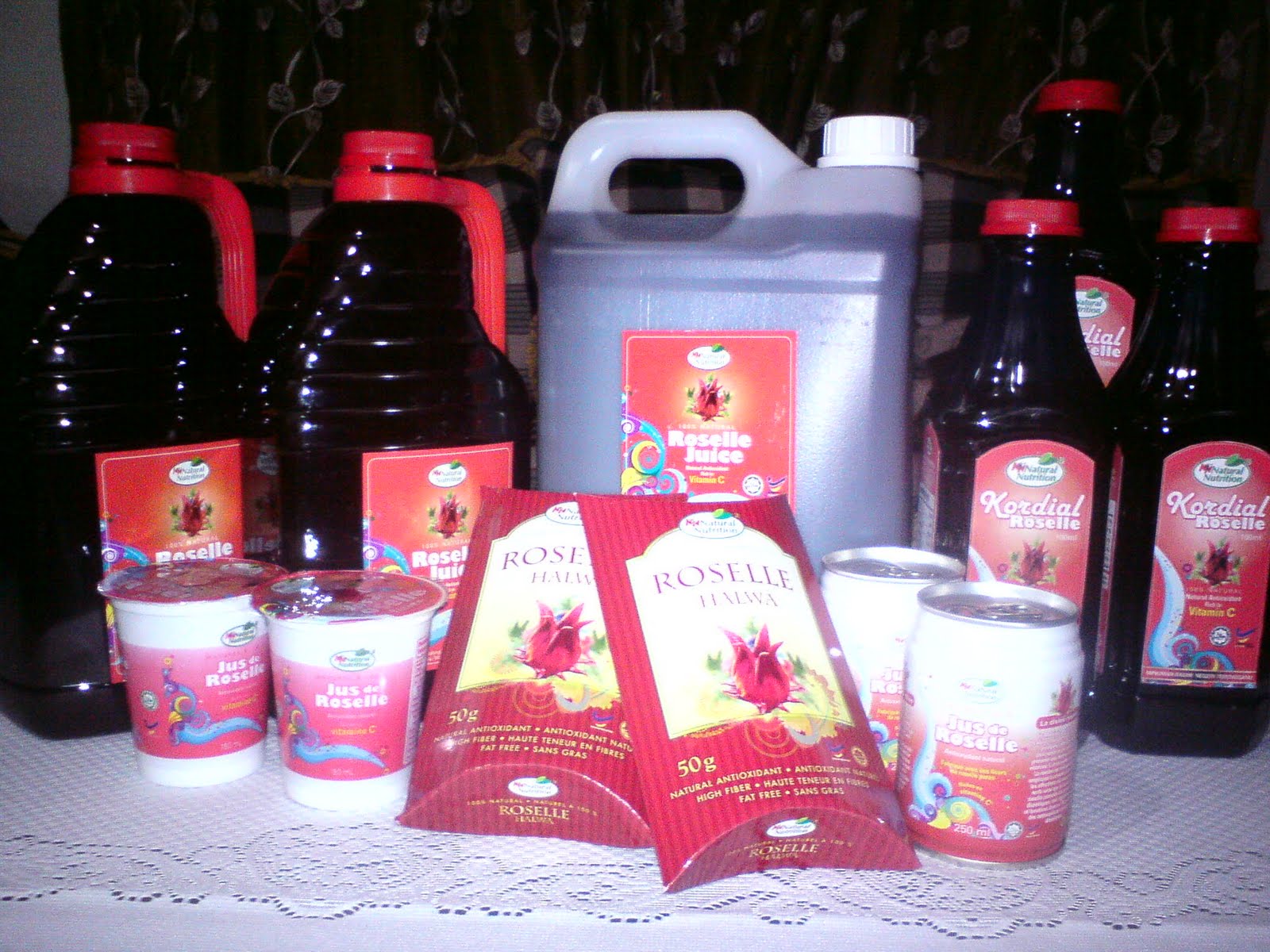 Roselle: Senarai Produk Yang Dijual.