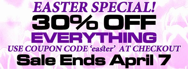 30% off EVERYTHING until April 7, 2015