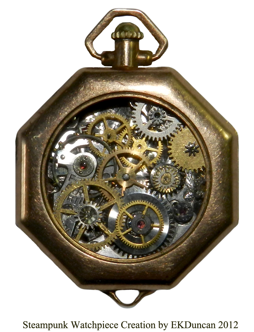 EKDuncan My Fanciful Muse Steampunk Vintage Watch Pendant Project