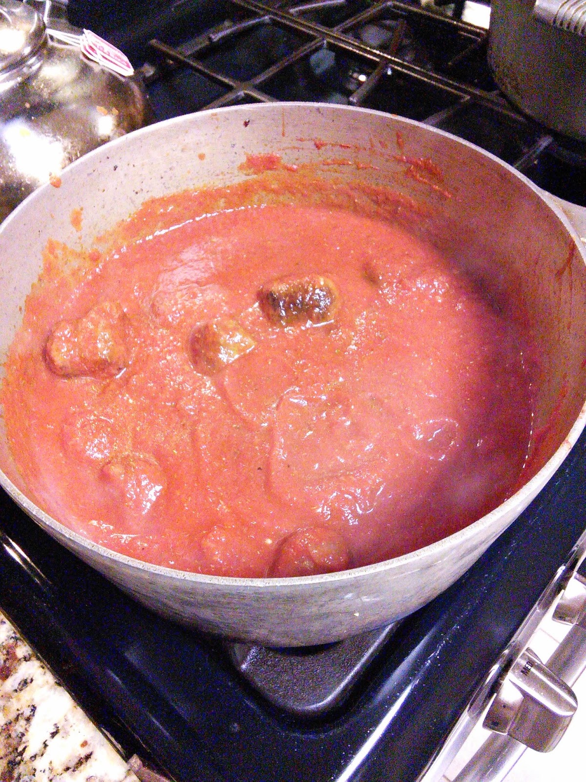 Hot Southern Mess Italian Sausage Gravy with Rigatoni