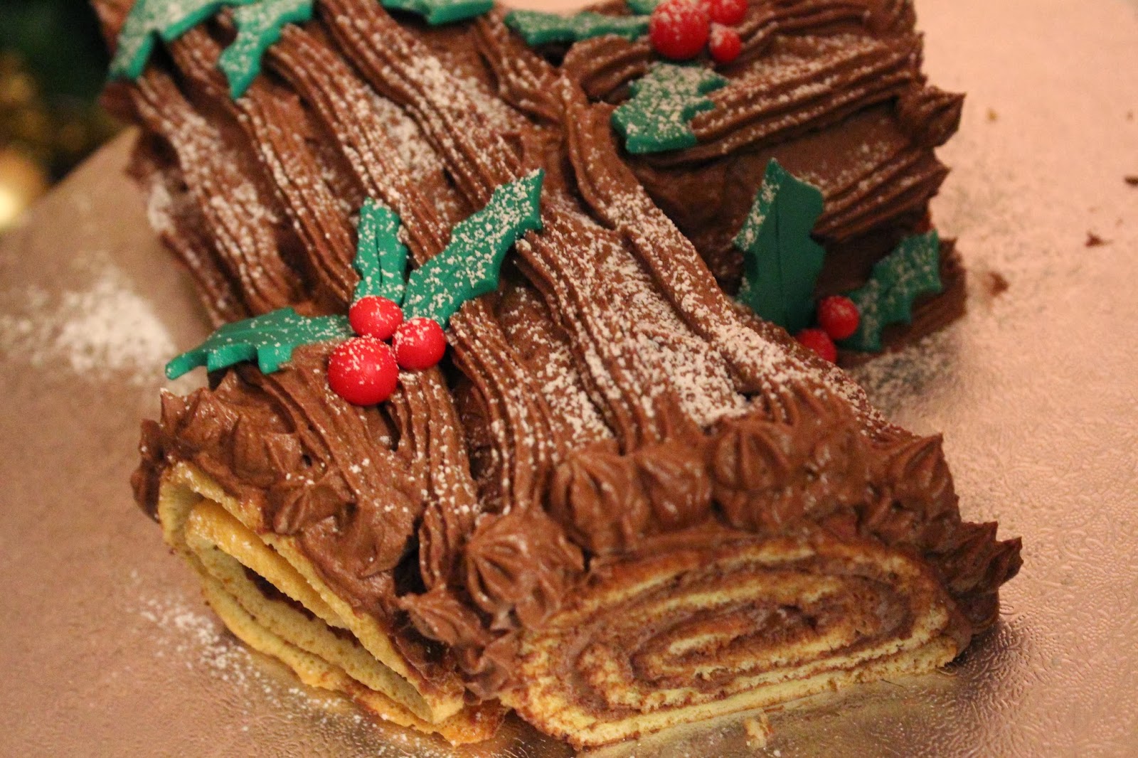 Tronchetto Di Natale Tutorial.Cup N Cakes Tutorial Tronchetto Di Natale Con Ganache Nutella E Cioccolato Passo Passo