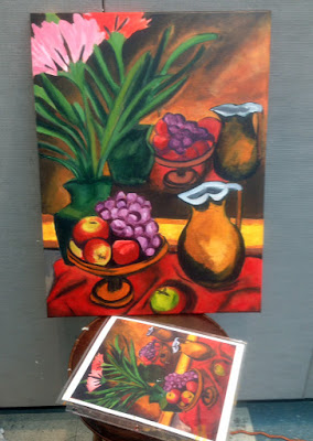 Painting a still life