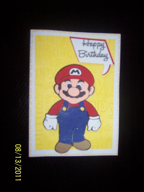 mario birthday card