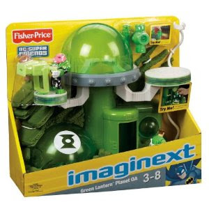 Pre-kindergarten toys - Fisher-Price Imaginext DC Super Friends Green Lantern Planet OA (W1383)