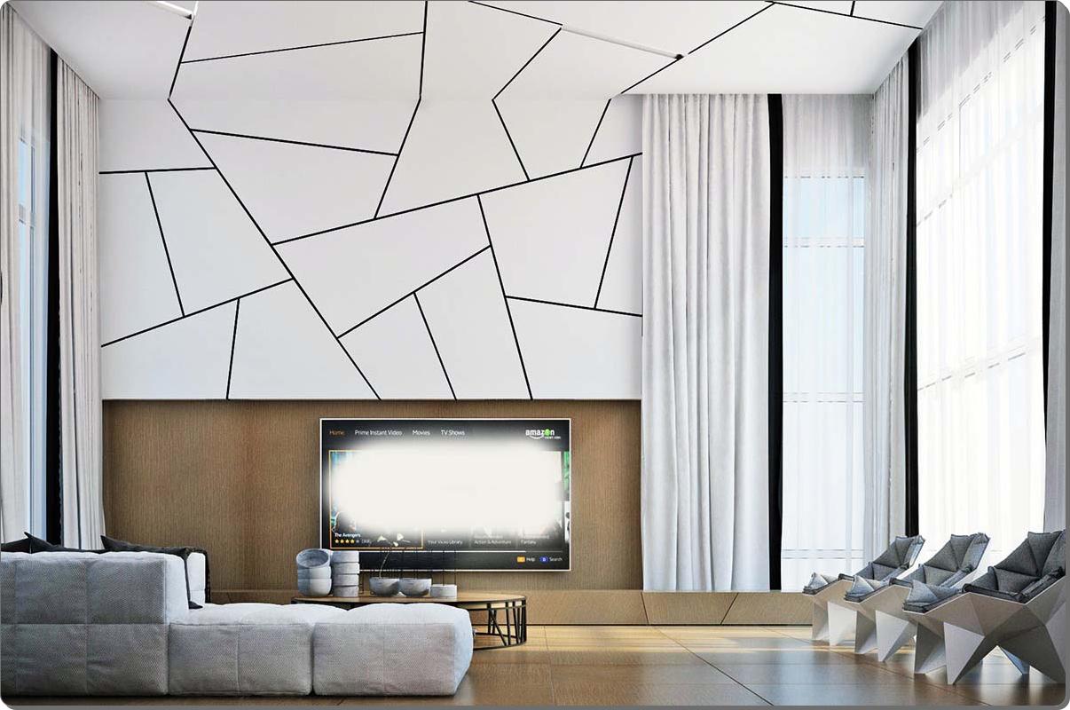 Wall tekstur design for stuen: ideer & inspirasjon interiør ...