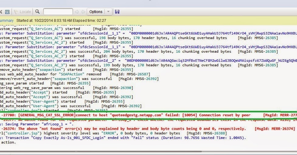 Performance Testing My reference Guide GENERAL_MSG_CAT_SSL_ERROR