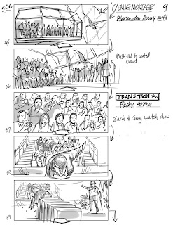 Image for Early Jurassic World Storyboards Reveal Unused Park Attractions & Action Sequences!