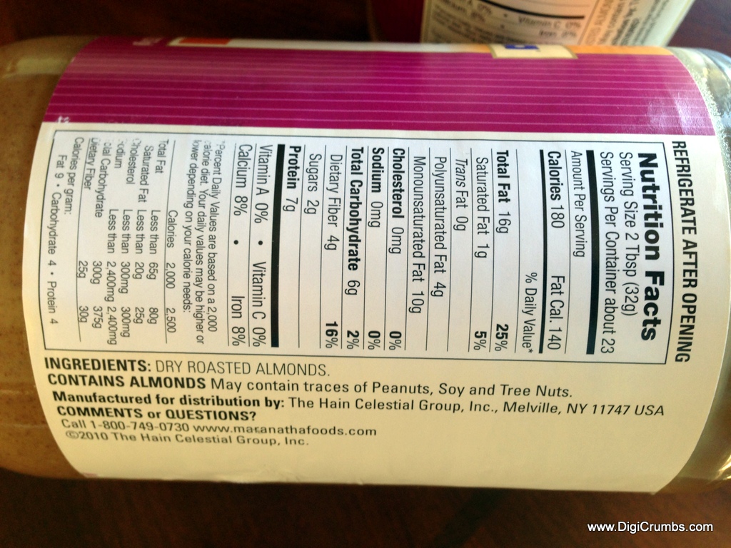 DigiCrumbs Almond Butter now available at Costco in glass jar!