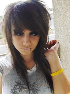 Girls Emo Hairstyles for Long Hair Picture Gallery