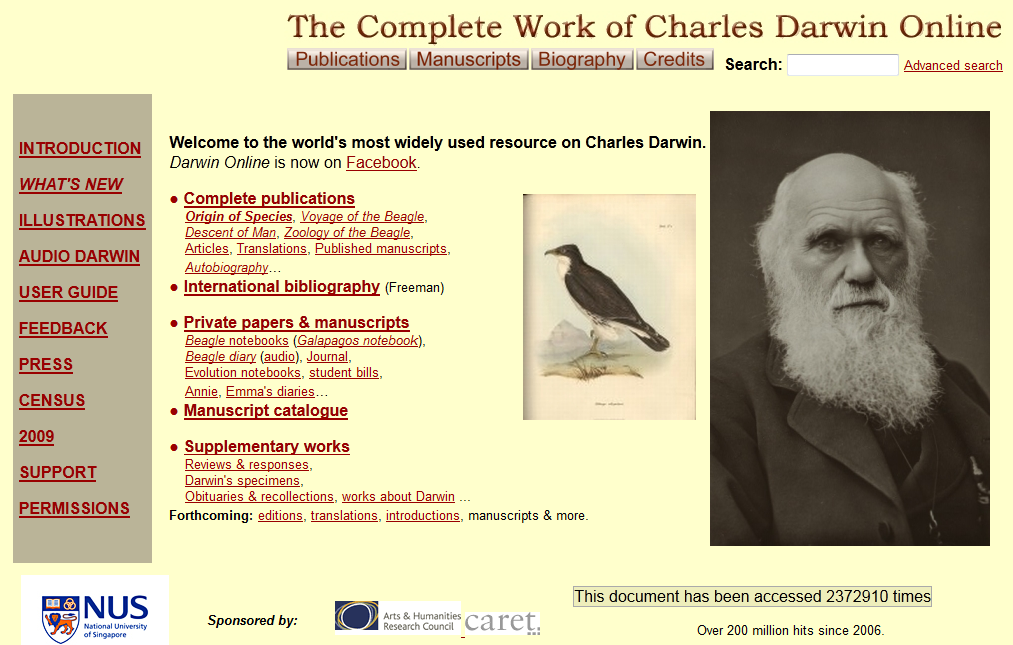 Tech Coach The Complete Work of Charles Darwin Online