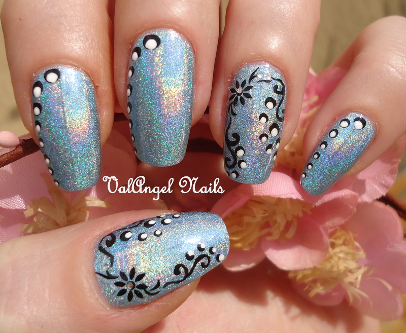 ValAngel Nails Art Nail art "holographic sky"