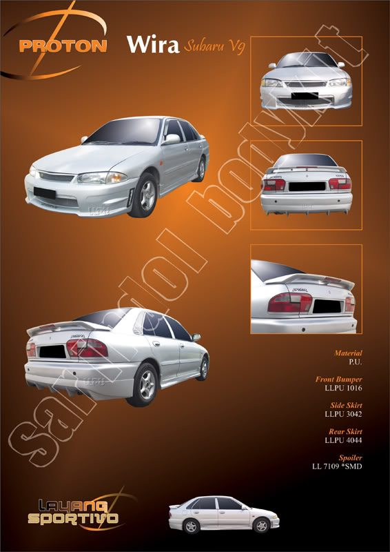 Streets Tuner Proton Wira Bodykit