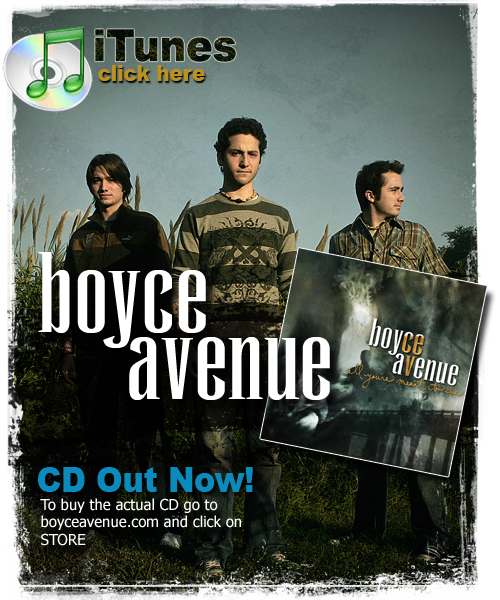 Boyce Avenue is an acoustic rock band America