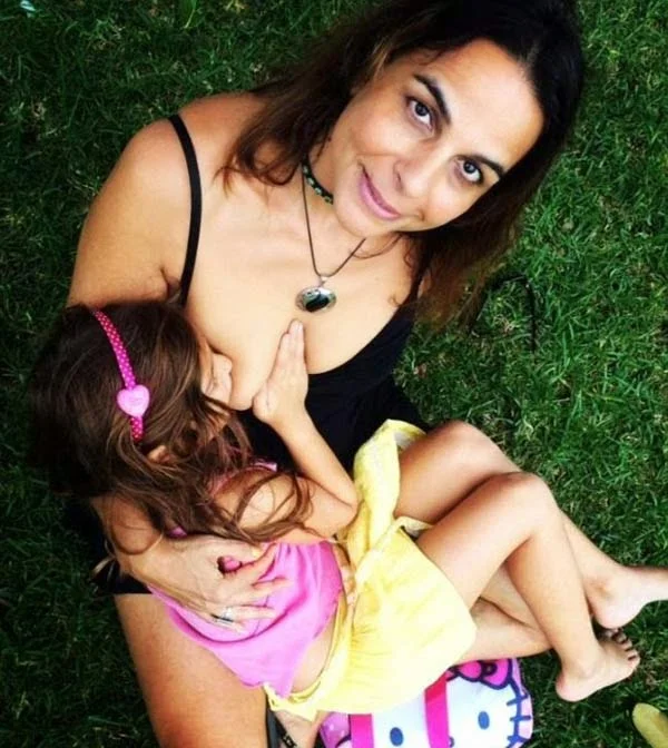 Maha Al Musa breastfeeds her six-year-old who says it 'tastes like candy canes', 
