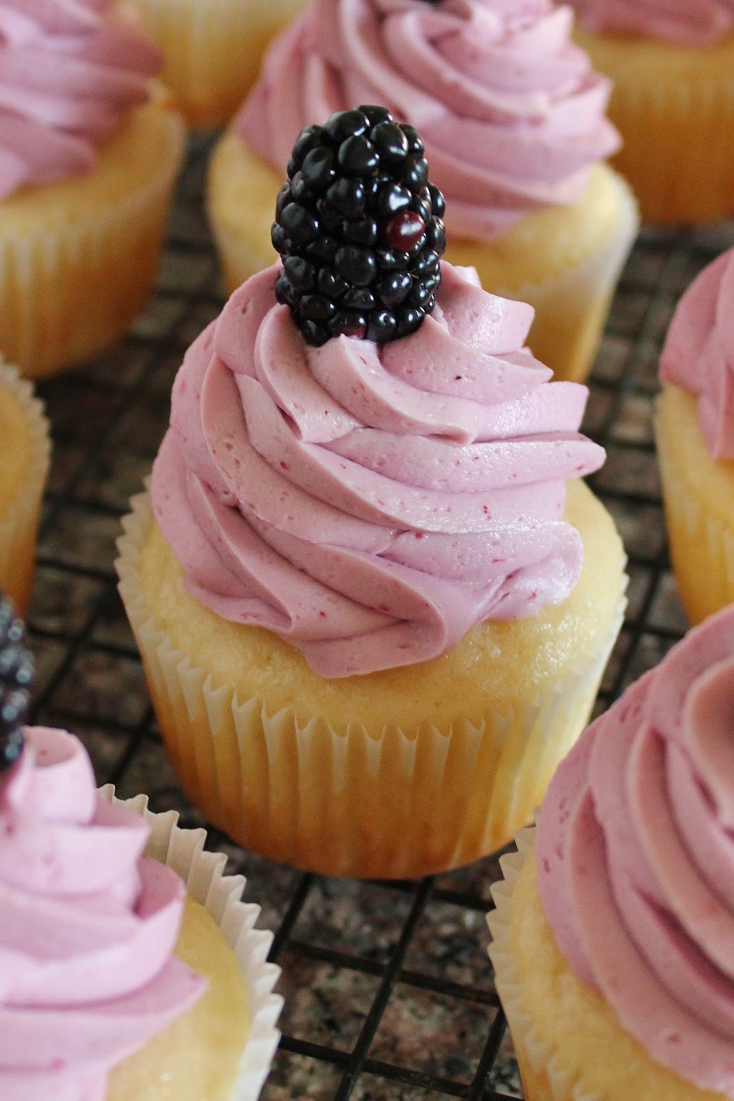 White Chocolate Blackberry Frosting